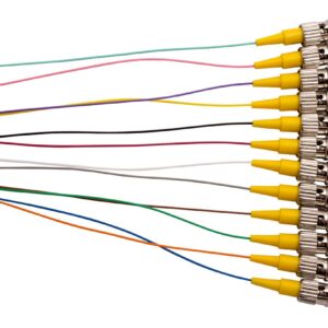 MSS Fibre ST OS1/OS2 SM PIGTAILS - 900UM 2M C12PK PST2M/900-SMC12