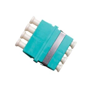 MSS Fibre LC OM3 QUAD THRU ADAPTOR - AQUA THRU-LC-QUAD-MM3 x 6