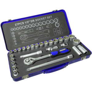 Major Tech 27pce Socket Set with Metal Case RSS27