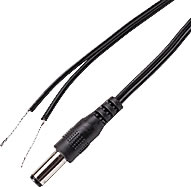 36" Cable with 12VDC Power Plug on Single End VSPP36C