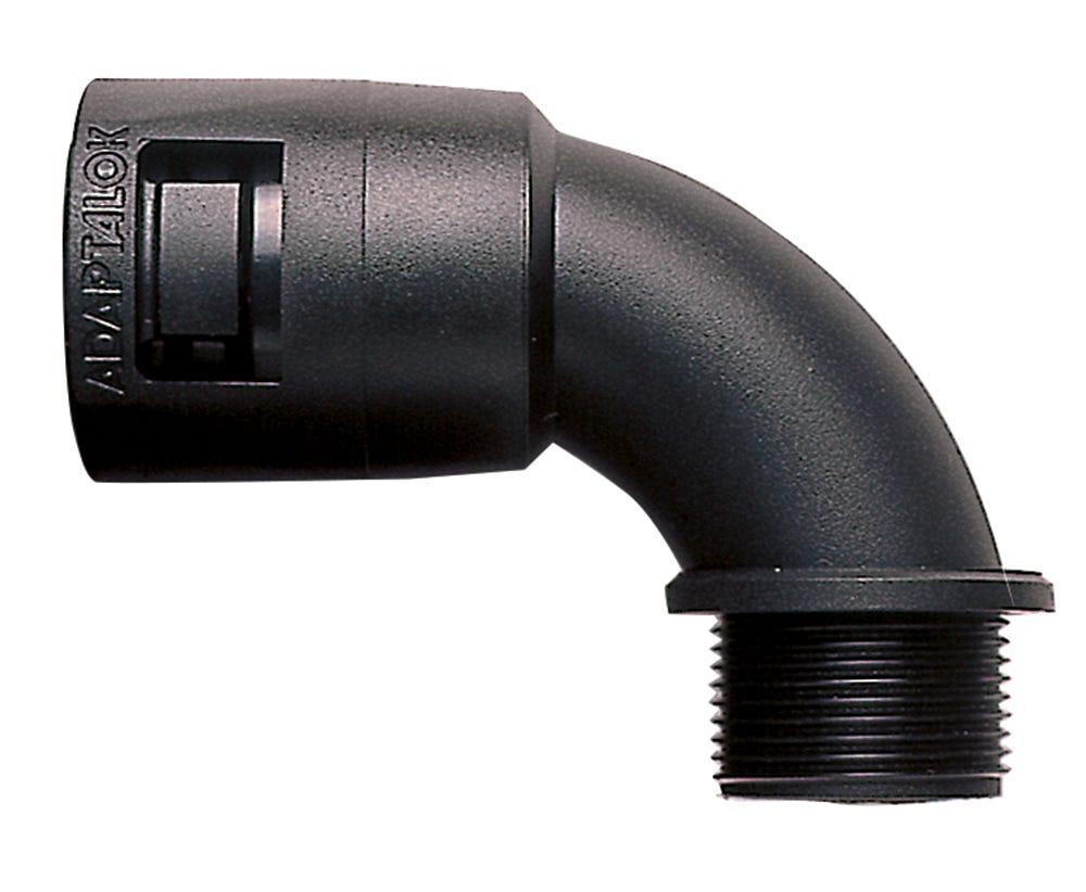 Adaptaflex FIXED 90D M25 IP66/NC28 COND BLK AL28/M25/C90/BL