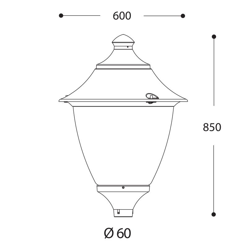 Fumagalli Gino 60W Classic LED Lamp (Grey) FU-GIN-60G - Image 2