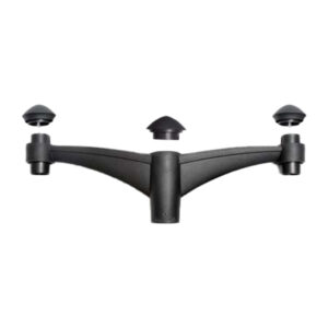 Fumagalli Midipilar Pole Bracket - Double (Black) FU-MID-P2B