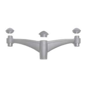 Fumagalli Midipilar Pole Bracket - Double (Grey) FU-MID-P2G