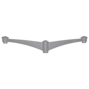 Fumagalli Pilar Pole Bracket - Double (Grey) FU-PIL-P2G