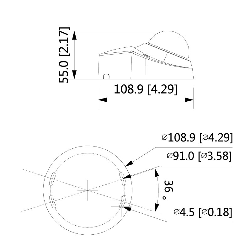 VIP Vision Professional AI Series 4.0MP Fixed Wedge Dome VSIPP-4DIRF-I - Image 3