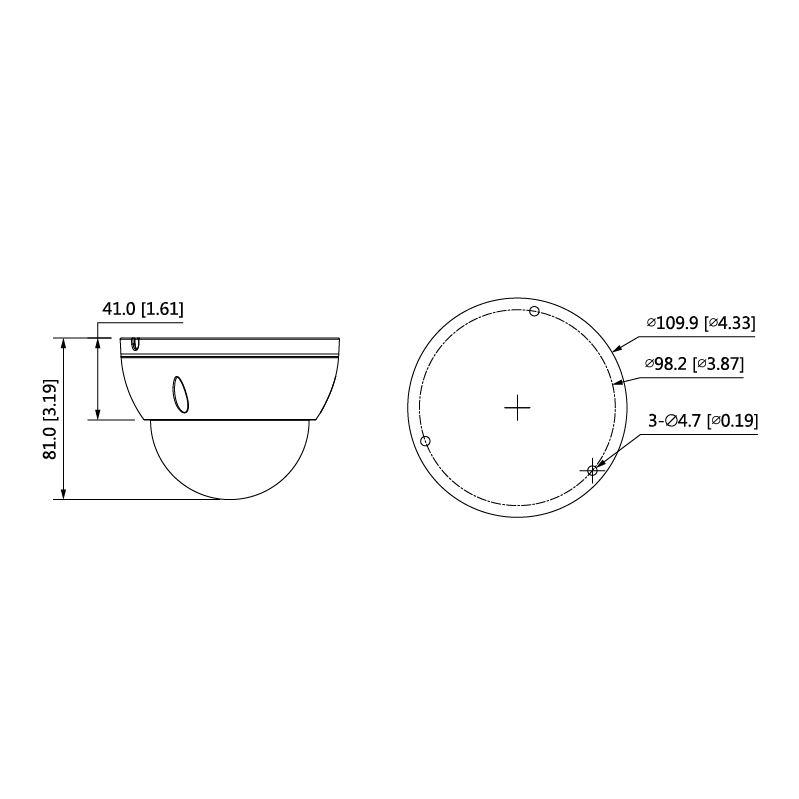 Watchguard Compact Series 4.0MP Fixed Mini Dome VSIPC-4DIRD2 - Image 2