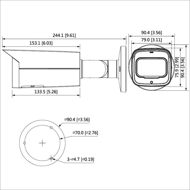 VIP Vision Professional AI Series 8.0MP Motorised Bullet VSIPP-8BIRMG-I - Image 4