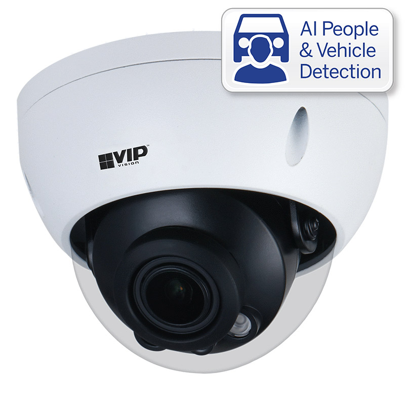 VIP Vision Professional AI Series 8.0MP Motorised Vandal Dome VSIPP-8DIRMD-I