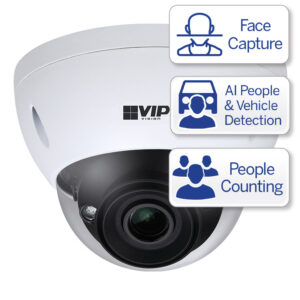 VIP Vision Ultimate AI Series 4.0MP Motorised Vandal Dome (8~32mm lens) VSIPU-4DIRM-IZ