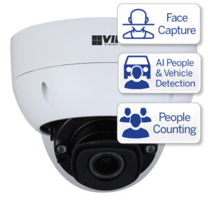 VIP Vision Ultimate AI Series 8.0MP Motorised Vandal Dome VSIPU-8DIRM-I