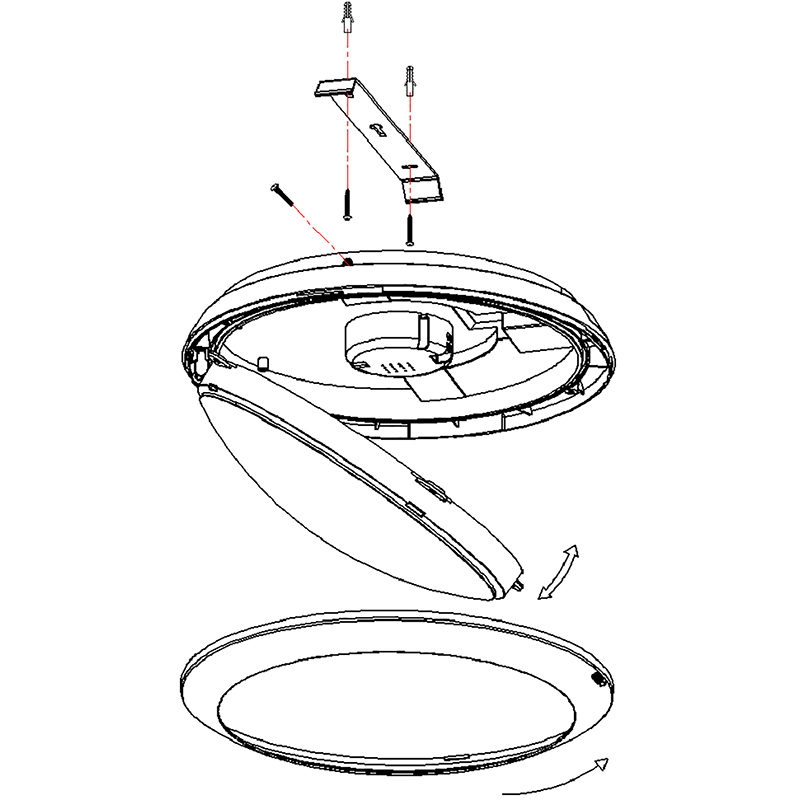 ENSA 16W LED Oyster Light (5000K) LOL-A16-C - Image 2