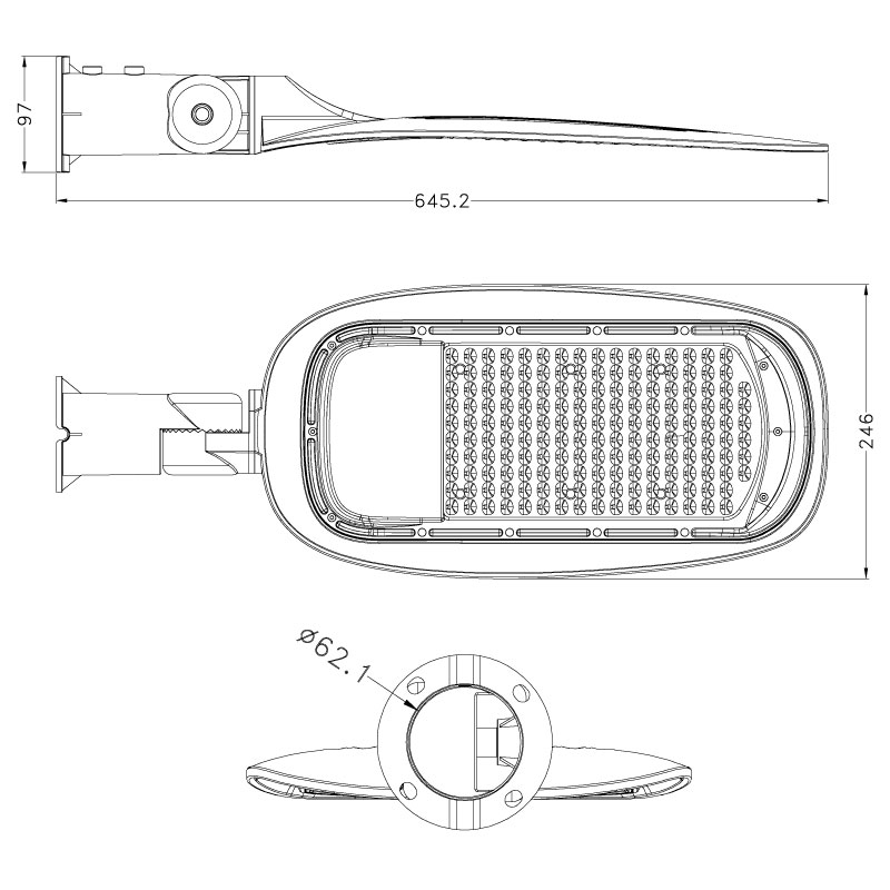 AVOL AVOL 150W Driver-on-Board LED Street Light LSL-C150-C - Image 3