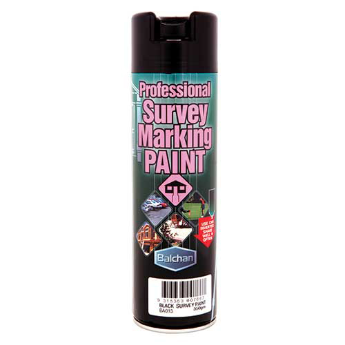 Balchan 350g Survey Marking Paint (Black) MMBA013