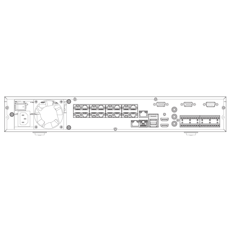 VIP Vision Professional AI 32 Channel Network Video Recorder with ePoE (320Mbps) NVR32PRO16P-I - Image 2