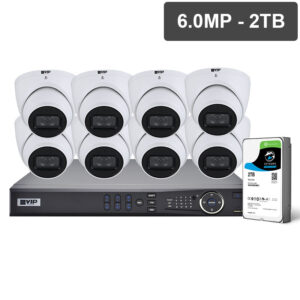 VIP Vision Pro Series 8 Camera 6.0MP IP Surveillance Kit (Fixed, 2TB) NVRKIT-P862F
