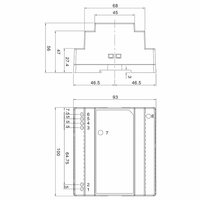 Securview 12VDC 7.5A Single Output Industrial DIN Rail Power Supply PSDR12V7A - Image 4