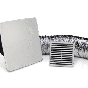 FANTECH 150mm Ceiling Fan Kit c/w Rapid Response Fan, 6m Duct, Grilles RCK150