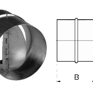 FANTECH In-line back draft damper 150mm RSK150