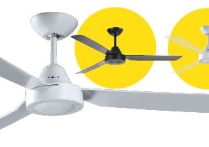 FANTECH Scud ceiling fan 48" black 3 blade SCU48BK