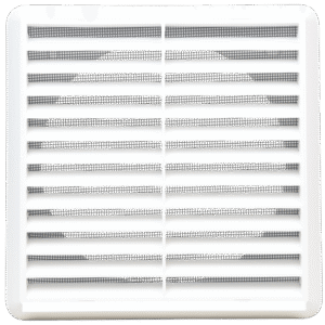 FANTECH Plastic Fixed Louvre 100 Dia c/w Flywire EPFL100