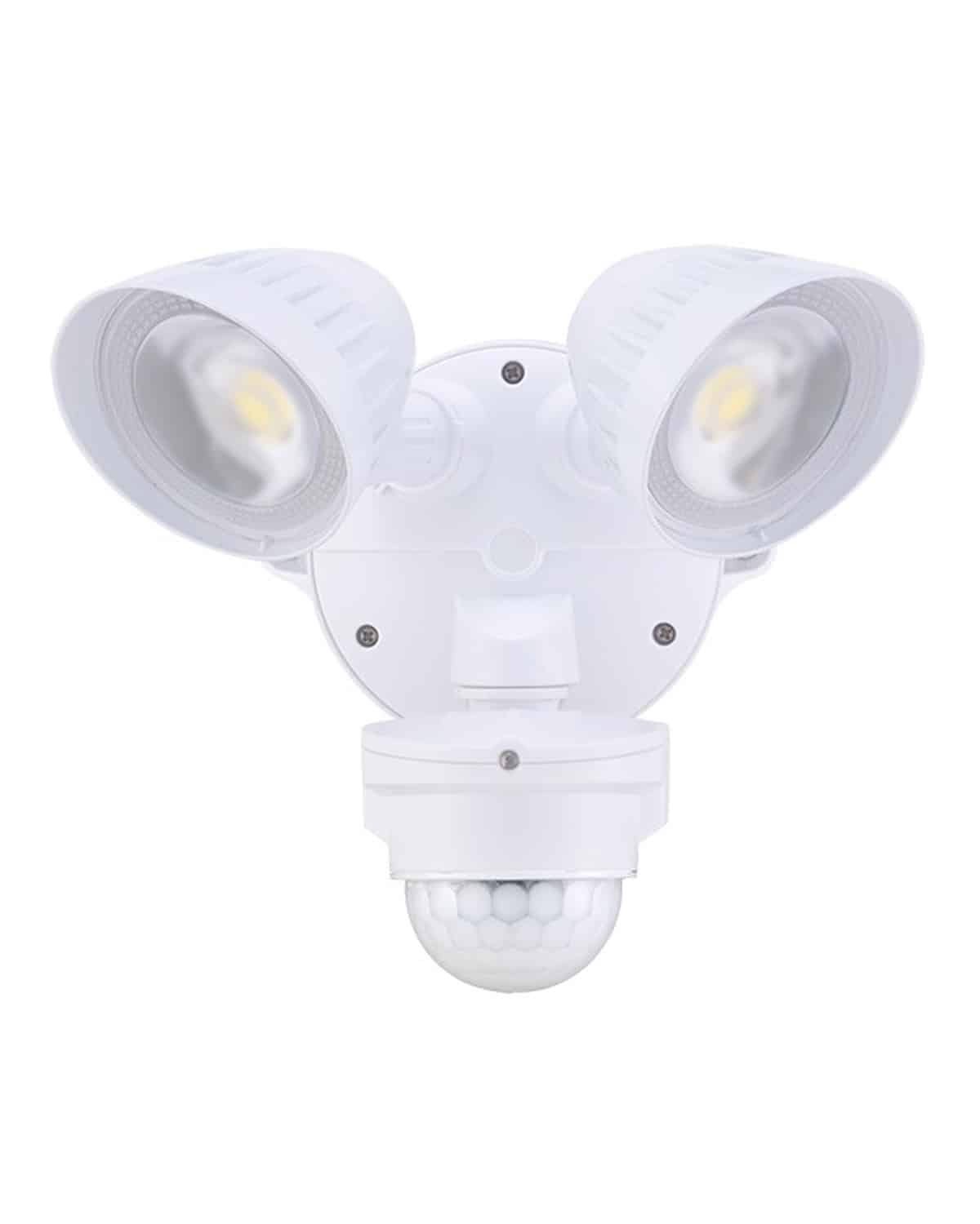 HOUSEWATCH LED SPOTLIGHT 2 X 20W WITH MOTION SENSOR (WHITE) 55-240
