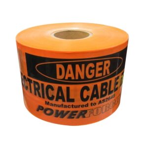 TAPE MAINS MARKER-NON DETECT ELECTRICAL ORANGE 500M POWUGMT