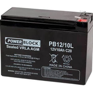 POWERBLOCK Power Block 12V 10Ah Battery T2 PB12/10-UNI