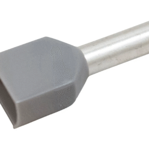 CEMBRE Twin Pre-Ins 2X4.0mm2 Hal Free Pk100 Gry PKT412