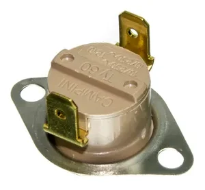 Campini TY60 Single Pole Thermostat 130C SILVER/4.8mm/VERTIC CP0130