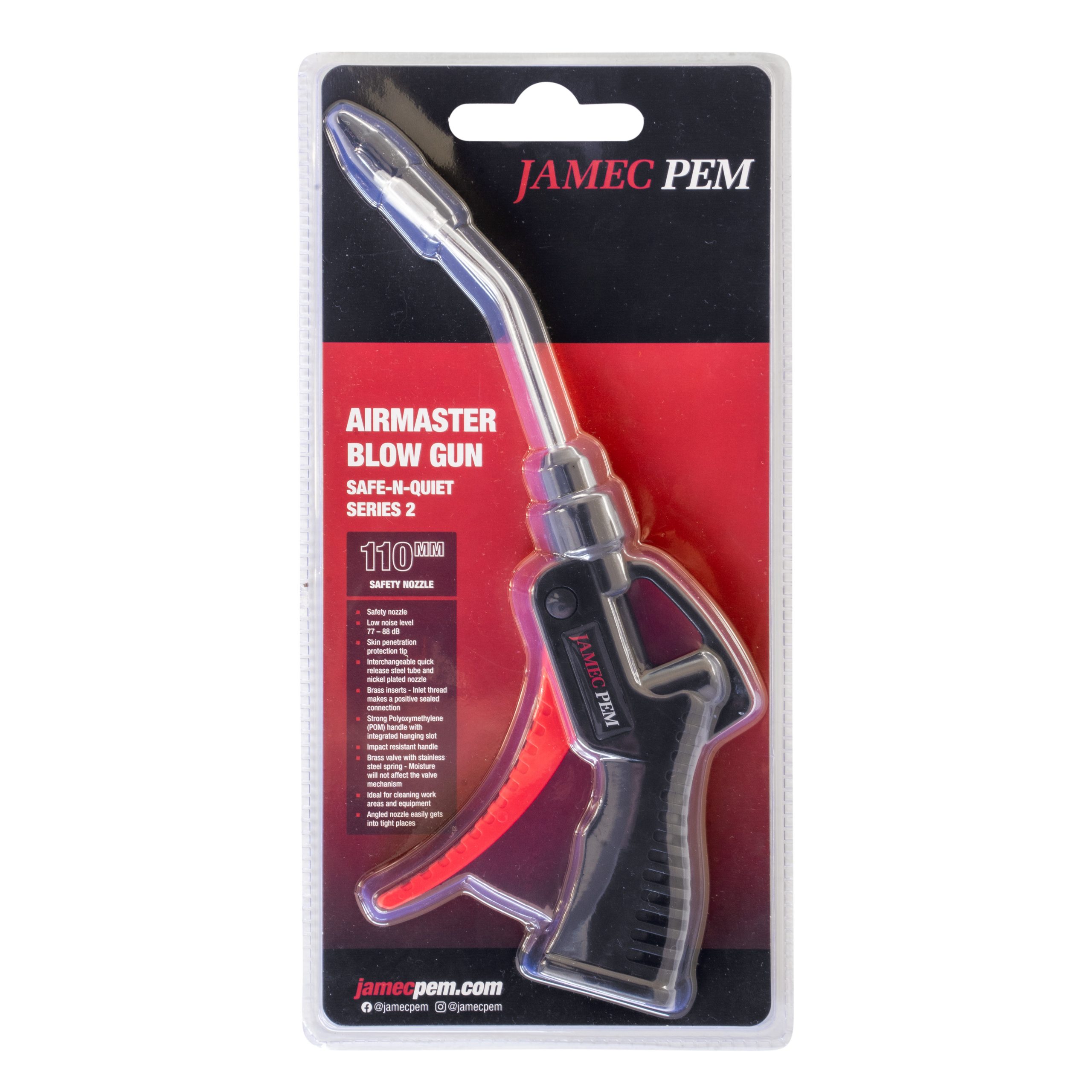 Jamec PEM Airmaster "Safe N Quiet" Blow Gun PEM07.2034 - Image 2