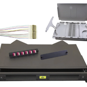 1RU SLIDING KIT 12 LC OM4 + P/TAILS