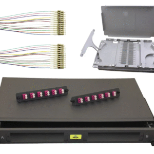 1RU SLIDING KIT 24 LC OM4 + P/TAILS