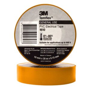 Insulation Tape 1610 19mm x 20m Orange 3M1610-OR