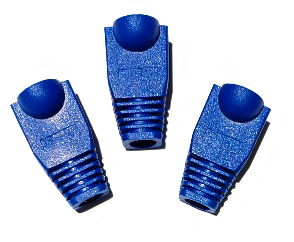 STRAIN RELIEF BOOT RJ45 BLUE 10PK