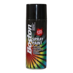Boston Spray Paint - Matt Black 250gm BOSBT04