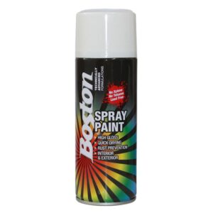 Boston Spray Paint - Satin White 250gm BOSBT45