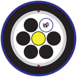 12F GRP ARMOUR LT PE/GRP/PE/NY CABLE SM