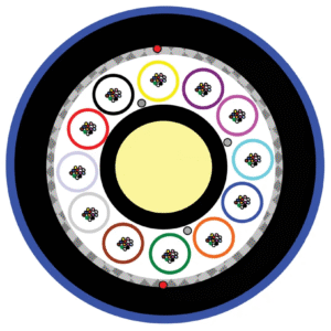 12F MINI LOOSE TUBE CABLE SM PE/NYLON