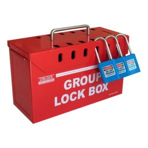 Cirlock Group Lock Box with 13 Lock Positions - Red CIRGLB6-RED
