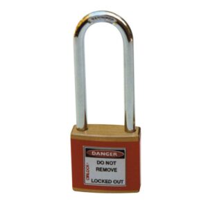 Cirlock Economical Brass Lockout Padlock - 50mm Shackle (Red) CIRSLP150-RED