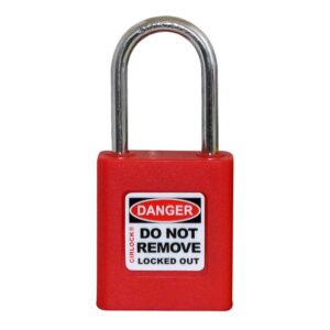 Cirlock Stainless Steel Safety Lockout Padlock - 38mm Shackle (Red) CIRSLP438-RED