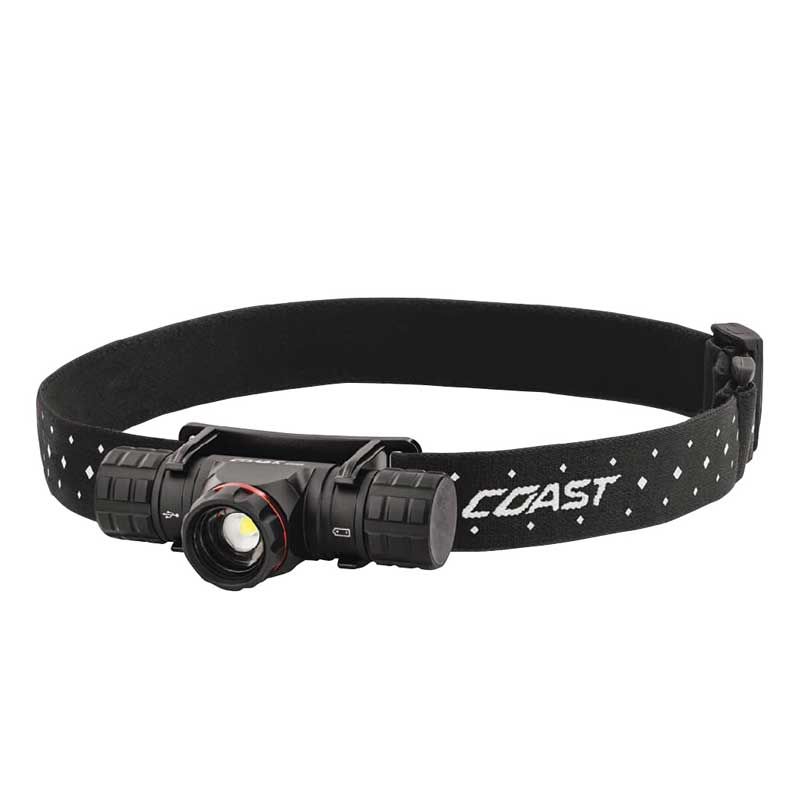 Headlamp - LED Dual Power Rechargeable Battery 490 Lumens COAXPH30R