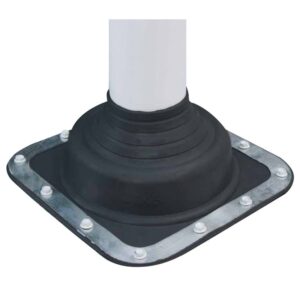 Flashing #3, 5-127mm Pipe 221 x 221mm Base, Grey Premium DEKDFE103G