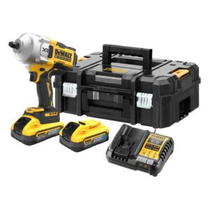 DEWALT 18V XR 1/2" Premium High Torque Impact Wrench - 5.0Ah POWERSTACK Kit DEWDCF961H2T-XE