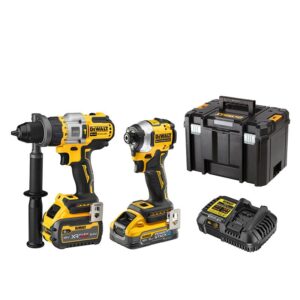 DEWALT 18V XR Premium Drill Driver 2 Piece Kit - 5.0Ah/6.0Ah DEWDCK2052H1T1-XE