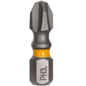 DEWALT MAX IMPACT 25mm PH3 Insert Bit 5 Pack DEWDWA1PH3MI5