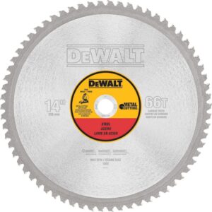 DEWALT METAL CUTTING Circular Saw Blade Cold Cut Heavy Duty Gauge Ferrous Metal 355mm x 66T (25.4mm) DEWDWA7747