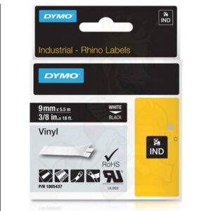 Dymo Vinyl Tape 3/8" (9mm) Black DY-1805437