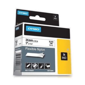 Dymo Flexible Nylon Tape 1" (24mm) White DY-SD1734524